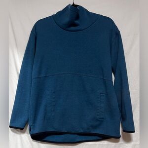 Tek Gear Oversized Dark Teal Cowl Neck Pullover Sweatshirt Activewear Fall Cozy